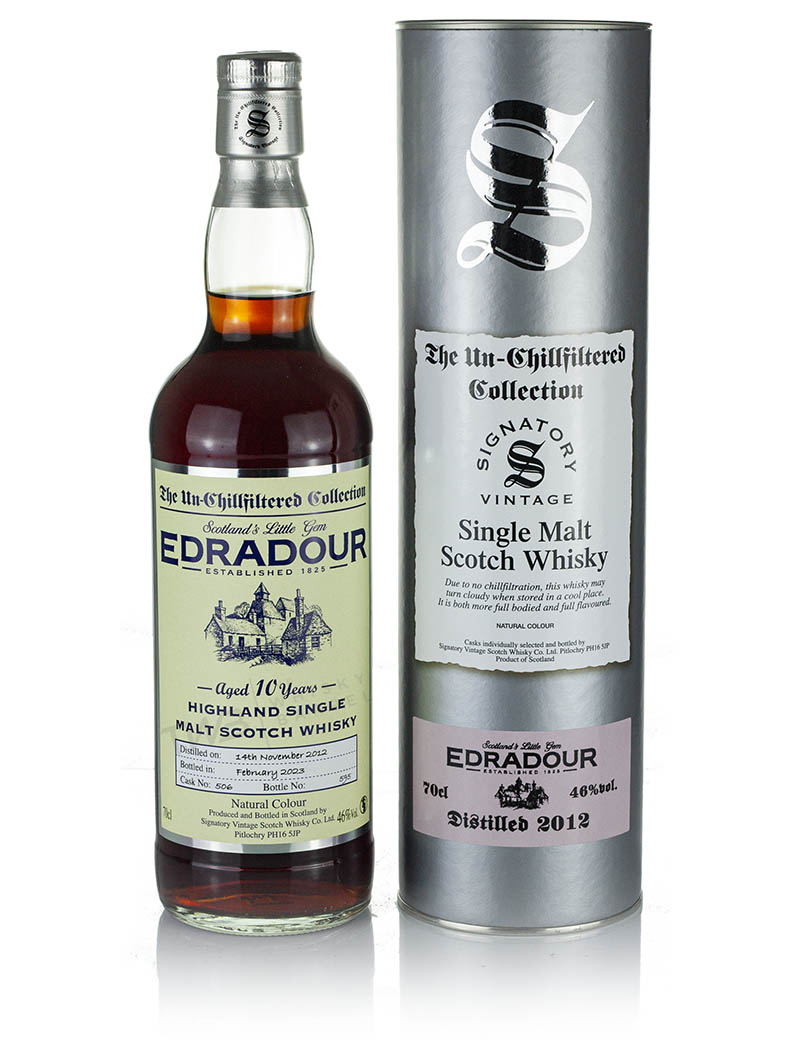 Edradour 10 Year Old 2012 Signatory Un-Chillfiltered